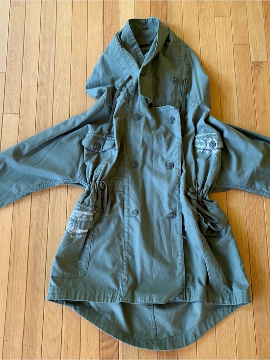 Zara Jackets & Blazers - Zara Woman Olive Green Hooded Utility Anorak Jacket